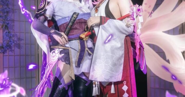 雷电将军大战八重神子vicineko：幻想世界的巅峰对决