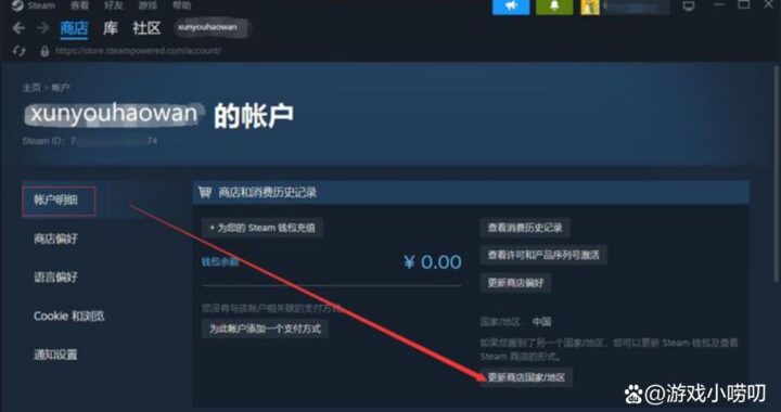 steam怎么换区：详细步骤指南