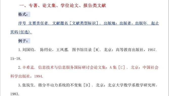 引用书籍的参考文献格式详解与拓展