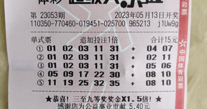 体彩超级大乐透开奖结果查询今天 – 最新开奖号码及详细分析