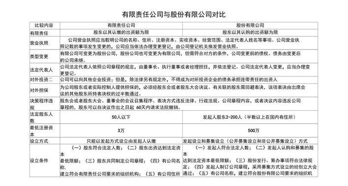 有限责任公司和股份有限公司：企业形式的深度解析