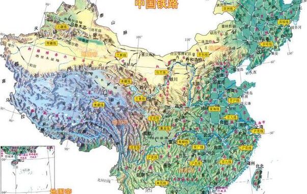 中国山脉地形图：探索中华大地的壮丽脊梁