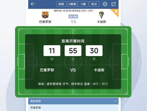 即时的足球比分直播app：实时追踪绿茵场上的每一刻