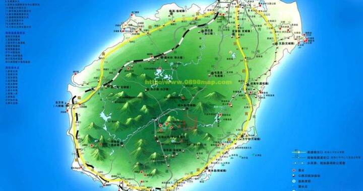 海南省地图高清版：探索中国最南端的热带岛屿