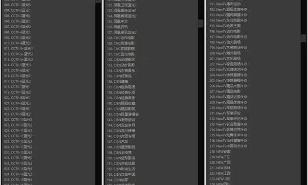 江西移动IPTV直播源：全面解析与高清体验