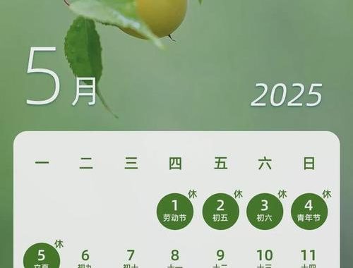 2025年法定假日日历表：详细安排与节日特色