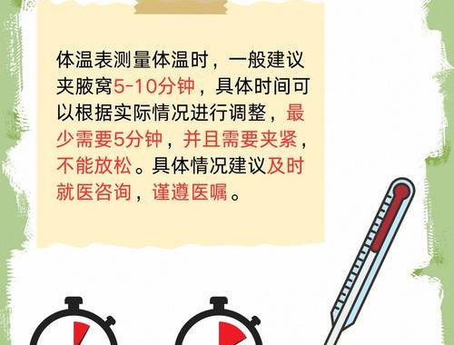 体温计量腋下几分钟：正确测量方法与注意事项