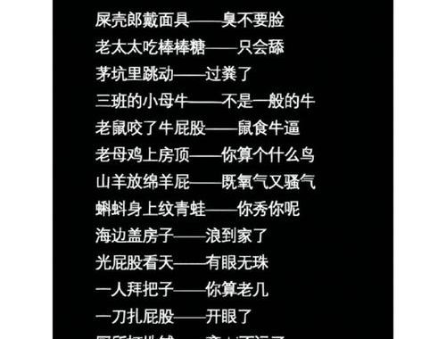 骂人的话越毒越好长篇：语言暴力的危害与反思