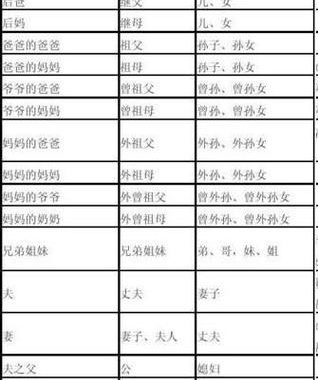 爸爸弟弟的老婆叫什么：深入解析家庭称谓及其文化意义