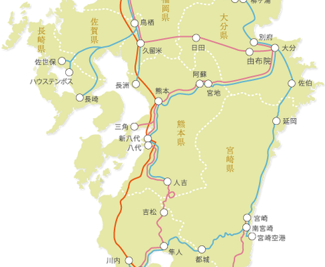 jr九州路线図：探索日本南部的铁路之旅