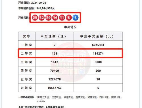 体育彩票中奖号码查询结果及详细解析
