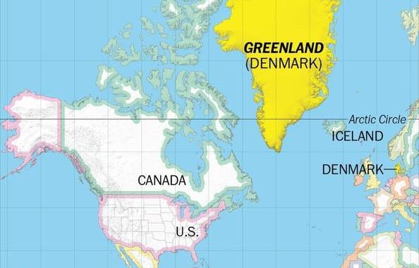 格陵兰岛世界地图：探索地球最大岛屿的奥秘