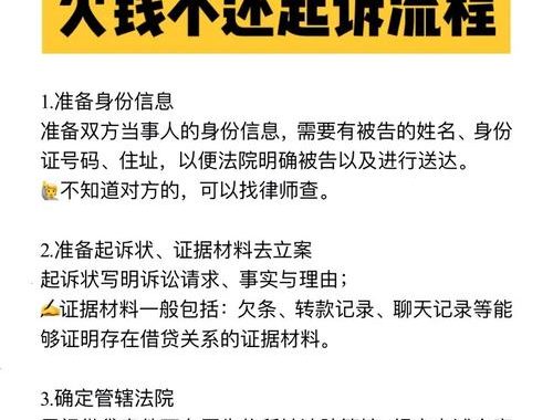 欠钱不还应该怎么起诉：详细步骤与法律指南