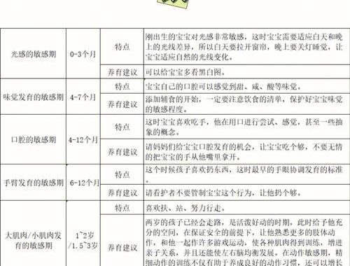 体能发展敏感期：抓住关键阶段，促进儿童全面发展